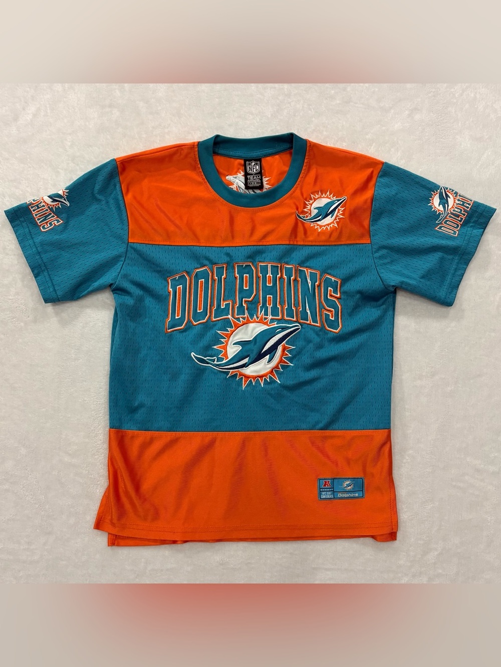NFL Team Miami Dolphins Short Sleeve Jersey Youth Size 14-16